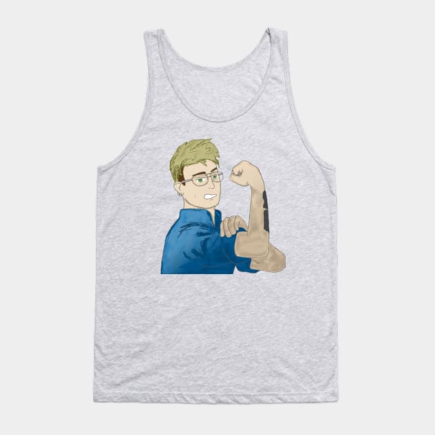 Gail the Riveter Tank Top by PXLR